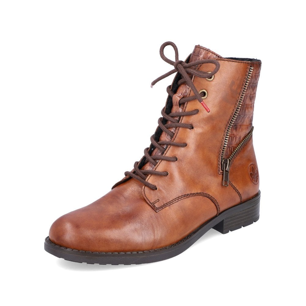 Bottines Lacets Rieker 70610-25 Marron Femme | TAF-1050454