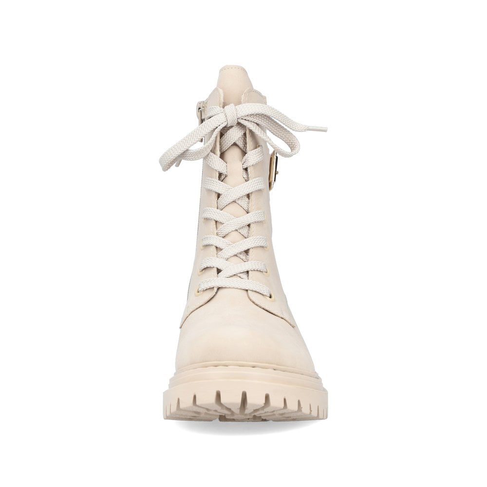 Bottines Lacets Rieker 72631-63 Beige Femme | UWA-0711904