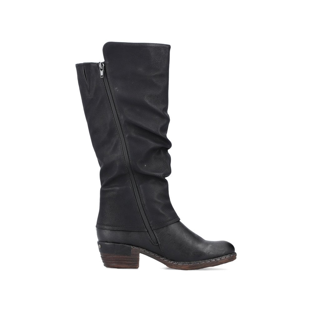 Bottes Hautes Rieker 93655-00 Noir Femme | UWY-7076064