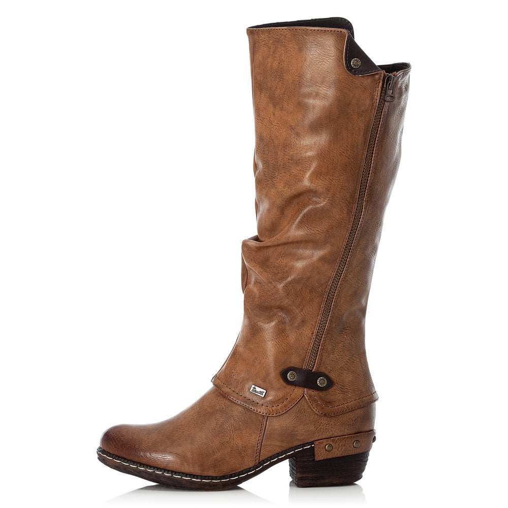 Bottes Hautes Rieker 93655-26 Marron Femme | JTK-6667629