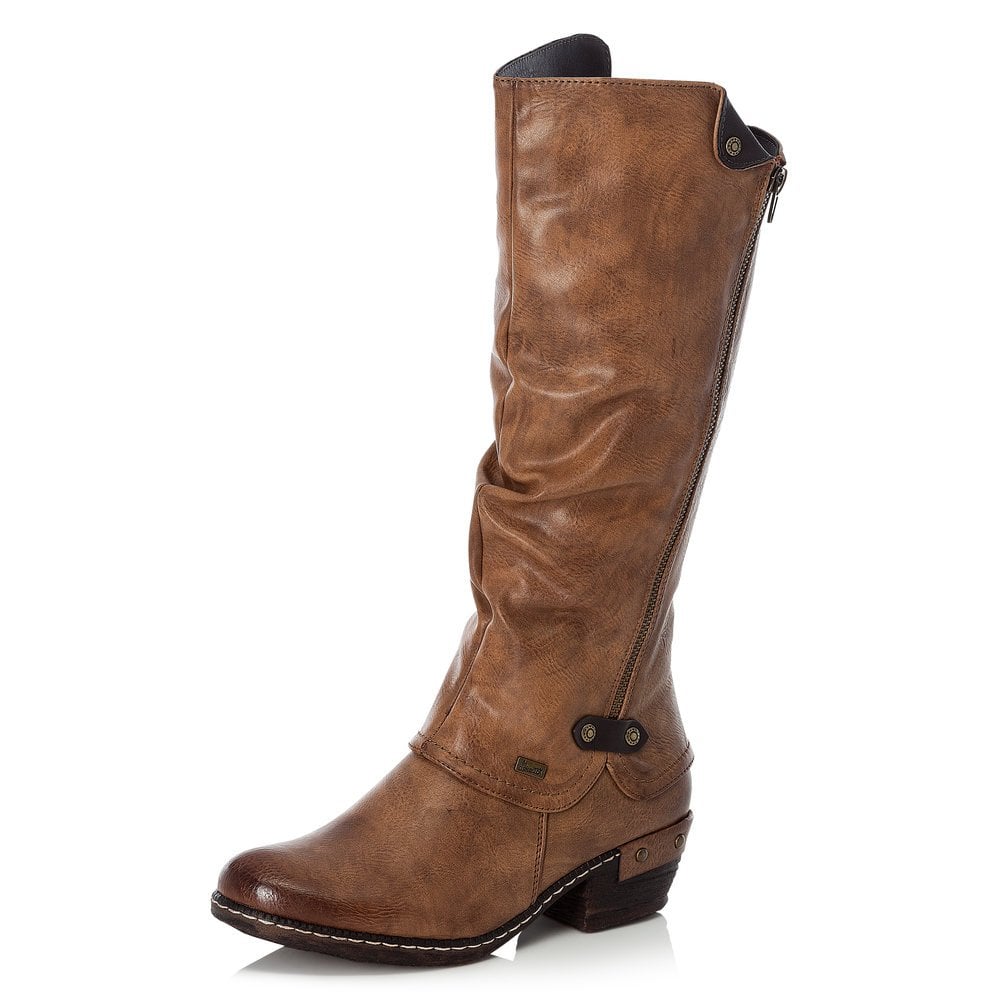 Bottes Hautes Rieker 93655-26 Marron Femme | JTK-6667629