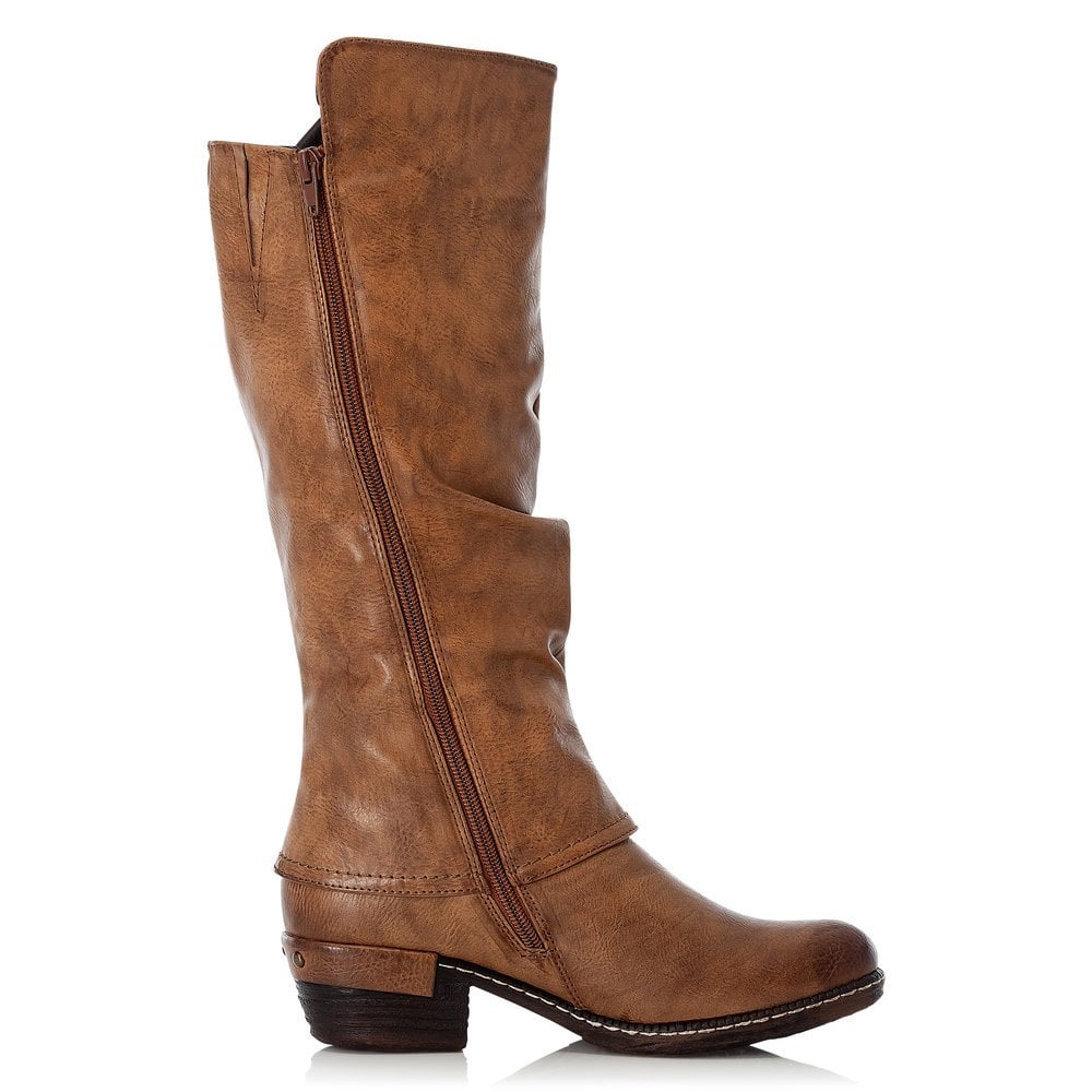 Bottes Hautes Rieker 93655-26 Marron Femme | JTK-6667629