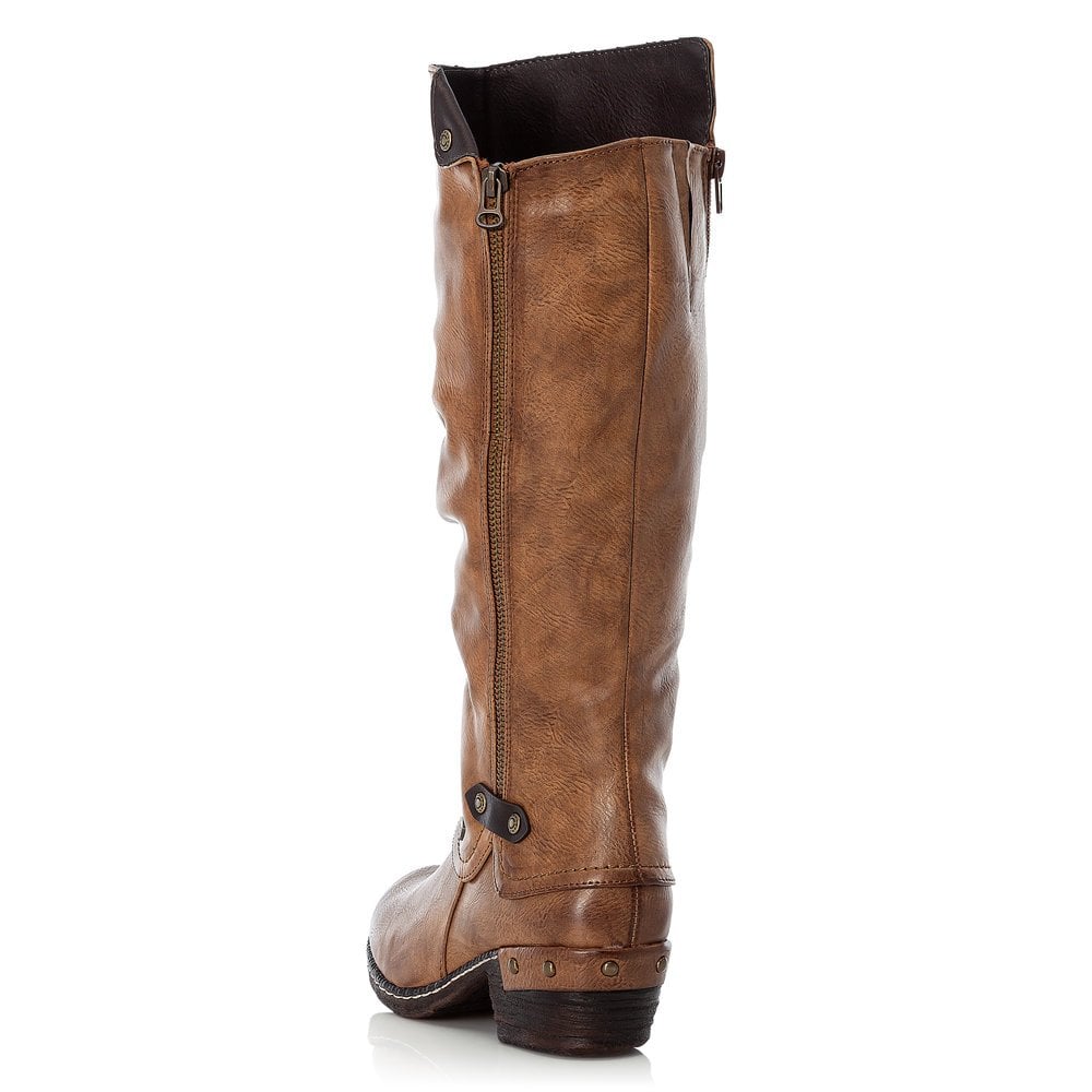 Bottes Hautes Rieker 93655-26 Marron Femme | JTK-6667629