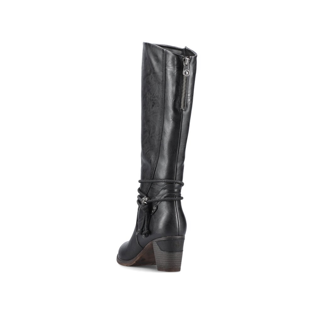 Bottes Hautes Rieker 96059-00 Noir Femme | UJG-6009250