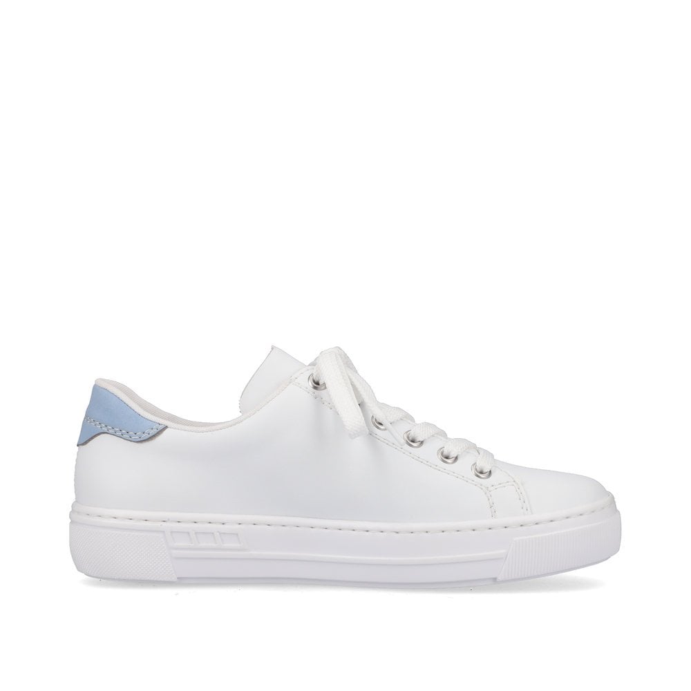 Basket Rieker L8802-80 Blanche Femme | VXK-1225068