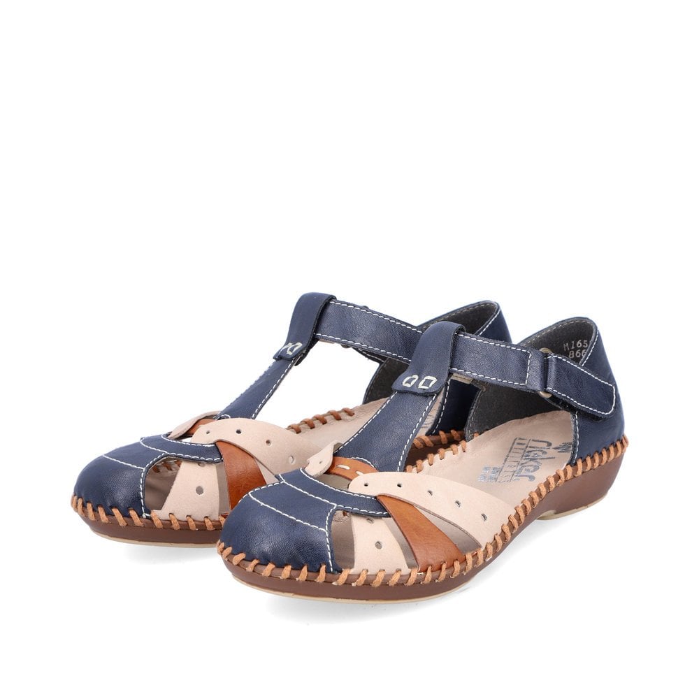 Sandales de Marche Rieker M1655-14 Bleu Femme | FUW-0679890