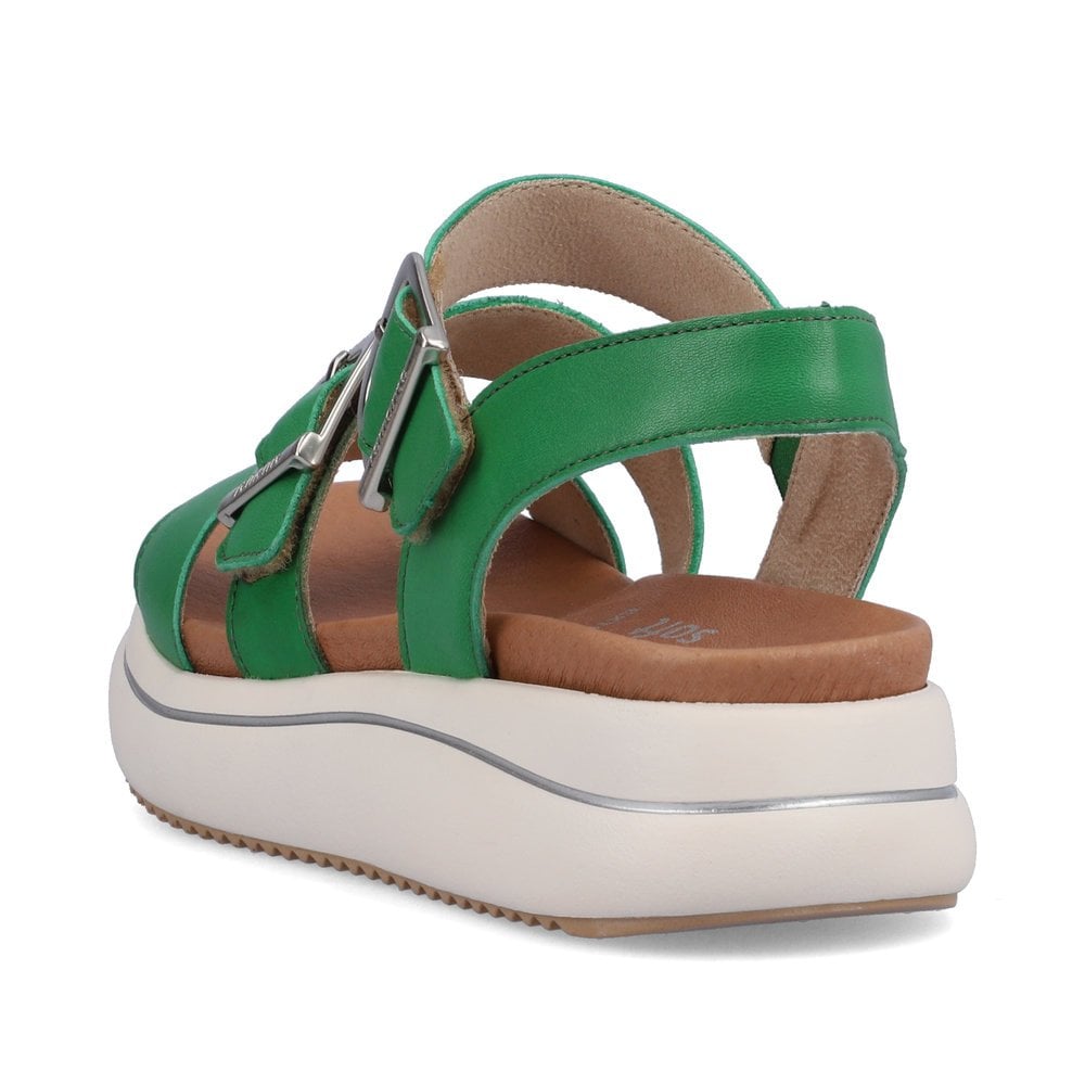 Sandales Compensées Rieker Remonte D0L50-52 Vert Femme | ATA-9034364