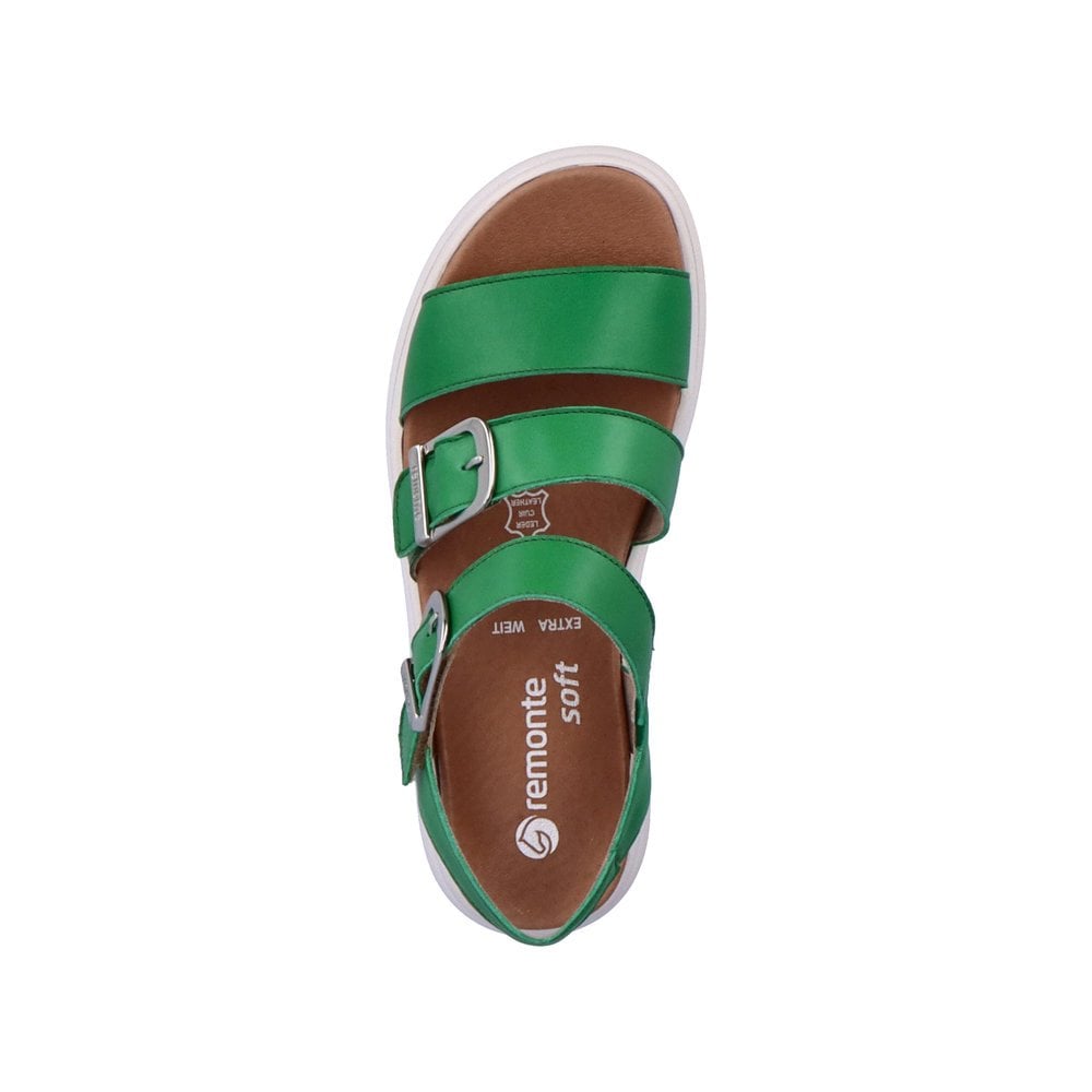 Sandales Compensées Rieker Remonte D0L50-52 Vert Femme | ATA-9034364